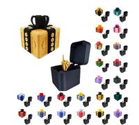 Générique Really Annoying Gift Box with Twisted Storage and Assorted Colours Gift Box 3D Stuffing and Catching Surprise Box Useless and Offset Finger Figurine for Birthday Christmas Parties 8X8 6X6