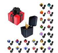 Générique Really Annoying Gift Box with Twisted Storage and Assorted Colours Gift Box 3D Stuffing and Catching Surprise Box Useless and Offset Finger Figurine for Birthday Christmas Parties 8X8 6X6
