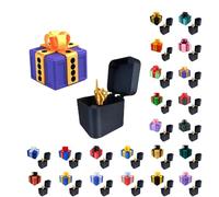 Générique Really Annoying Gift Box with Twisted Storage and Assorted Colours Gift Box 3D Stuffing and Catching Surprise Box Useless and Offset Finger Figurine for Birthday Christmas Parties 8X8 6X6