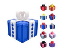 Générique Really Annoying Gift Box with Twisted Storage and Assorted Colours Gift Box 3D Stuffing and Catching Surprise Box Useless and Offset Finger Figurine for Birthday Christmas Parties 8X8 6X6