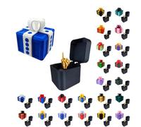Générique Really Annoying Gift Box with Twisted Storage and Assorted Colours Gift Box 3D Stuffing and Catching Surprise Box Useless and Offset Finger Figurine for Birthday Christmas Parties 8X8 6X6