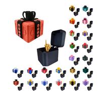 Générique Really Annoying Gift Box with Twisted Storage and Assorted Colours Gift Box 3D Stuffing and Catching Surprise Box Useless and Offset Finger Figurine for Birthday Christmas Parties 8X8 6X6