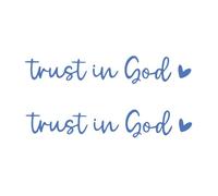 Générique Rearview Glass Sticker | Vehicles Window Decals Trust in God Car Stickers Car Decor - Vehicle Decals, Rear View Glass Accessories for Family, Friends Men, Women Mom