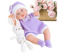 Générique Reborn Enfant - Jouet Réaliste Lavable Complet de 30 cm avec Lapin | s de la Vie Réelle | pour Famille Amis Filles Ados Fille Chambre Anniversaires Noël Saint-Valentin