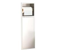 Générique Recessed Shower Niche Bathroom Wall Storage Shelf Organizer,Stainless Steel Shower Shelf Recessed Toilet Paper Holder for Kitchen Living Room Hotel Residentia(Natural,60x16.5x13.5cm)