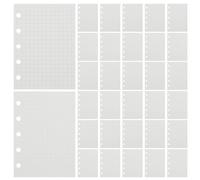 Générique Recharge de Papier Ligné à 5 Trous pour Organiseur Mini A8, 20 Feuilles Blanches Compactes Faciles à Insérer, pour Travail et Voyage