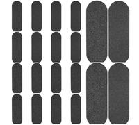 Générique Recharge pour Lime à Pieds, 20 Feuilles Abrasives Autocollantes, Grains Variés, Papier Auto-Adhésif, Exfoliation Peau Morte, Soin des Pieds en Voyage