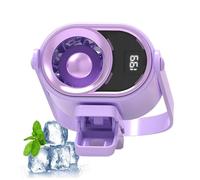 Générique Rechargeable Clip Cooling, Quiet Portable Breeze, 7.87x5.12 Inches Battery Fan with Digital Display, Strong Air Circulator, Compact Flow with Modern Style, Travel Stroller Device for Home