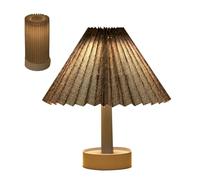 Générique Rechargeable Table Light, 3-Mode Vintage Lamp, Artistic Home Decoration with Adjustable Brightness, Ideal for Bedside, Living Room, Dining, Café, Bedroom, Reading, Ambient Lighting