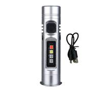 Générique Rechargeable Torch Lights, 7x1.5cm 1200mAh Aluminum Alloy Mini Flashlight, Highs Lumen Pocket Lamp for Camping, Outdoor Hiking, Night Safety