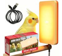 Générique Réchauffeur pour Cage à Oiseaux Tapis Chauffant USB 18 x 10 cm