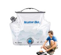 Générique Récipient à Eau de Camping - Sac Pliable 8 L | Hydratation Externe | Robinet de Camping Portable de Grande capacité | Randonnée Trekking Pique-Nique Léger Pratique Coffre-Fort