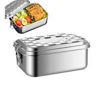 Générique Récipient À Lunch En Acier Inoxydable - Boîte À Lunch En Métal | Récipients À Collations EnMétal Étanches, Récipients Alimentaires Avec Couvercles Pour Et Adultes
