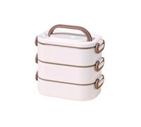 Générique Récipient de stockage des aliments recyclable sans rouille avec double crochet Plan imperméable Poignée pliable pour des repas sûrs four Boîte imperméable avec joint en silicone
