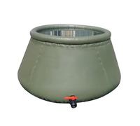 Générique Récipient d'eau Pliable Vessie de Stockage de Grande Capacité Barrel de Pluie Mous pour Extérieur et Soulagement de La Sécheresse Green(Filled,500L100*70 * 80cm)