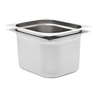 Générique Récipients Gastronorm 2 pcs GN 1/2 200 mm Acier Inoxydable,Arts de la Table & Arts culinaires,Accessoires Petit électroménager,Accessoires pour Tables Chaudes,Argent,2.75 KG,50890