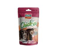Générique Récompense Faible en Gras pour Chien Adulte - Riga Chick'os Filet Soft Poulet 97% Pouch 80g - Lot de 3