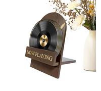 Générique Record Stand, Wooden Vintage Decorative, Album Display Holder for Desk Bedroom Living Room Home Table Den Dormitory Apartments, Perfect for Men Women Family, Stylish Functional Storage