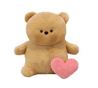 Générique Recordable Plush Love Heart Bear | Bear Plush Toy with Hidden Heart-Shaped Recording, for Christmas Birthday Thanksgiving Wedding Travel Car Bedroom