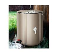 Générique Récupérateur d'eau de Pluie Pliable avec Support et Robinet, kit de récupération d'eau de Pluie pour Jardin, système de Stockage Peu encombrant pour Jardins, conteneurs de Stockage d'eau de