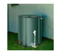 Générique Récupérateur d'eau de Pluie Pliable avec Support et Robinet - Kit de récupération d'eau de Pluie pour Jardin - Système de Rangement Peu encombrant pour Jardins - Récupérateur d'eau de Pluie