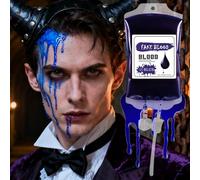 Générique Red Blue Painting Makeup Horror | Liquid Face Paint,Waterproof Halloween Juice Pouch 170ml | Decorations Painting Party Medical Horror for Men Women Party Costume