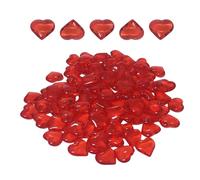 Générique Red Heart Gems, Table Scatter Gemstones, Acrylic Crystal Gems, Valentine's Day Decorations, Wedding Table Confetti, Birthday Gems, Wedding Favors, Decorative Heart Gems for Valentine's Day
