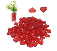 Générique Red Heart Gems, Table Scatter Gemstones, Acrylic Crystal Gems, Valentine's Day Decorations, Wedding Decoration Gemstones, Birthday Decor, Vase Filler Gems, Valentine’s Day Table Scatter