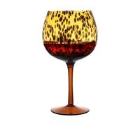 Générique Red Wine Glasses - Leopard Print Goblet Cups, Animal Pattern, Stylish Party Drinkware, Eye-Catching Decorative Glass for Women, Friends, Birthday, Christmas Wedding, 610ml