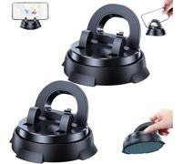 Générique Redreeer Car Phone Holder Mount, 360-Degree Rotatable Mobile Holder with Non-Slip Base, Strong Adsorption Car Holder, No Installation Required, Suitable for All Models (2Pcs)