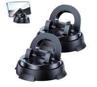 Générique Redreeer Car Phone Holder Mount, 360-Degree Rotatable Mobile Holder with Non-Slip Base, Universal Fit Strong Adsorption Dashboard Phone Mount for Car, No Installation Required (2pcs)