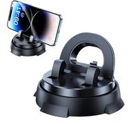 Générique Redreeer Car Phone Holder Mount - Dashboard 360° Rotatable, Strong Adsorption Installation, Universal Fit for Smartphones, Rock-Solid Grip & Washable Adhesive (1PC)