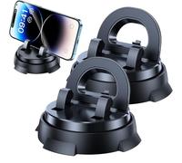 Générique Redreeer Car Phone Holder Mount - Dashboard 360° Rotatable, Strong Adsorption Installation, Universal Fit for Smartphones, Rock-Solid Grip & Washable Adhesive (2PC)