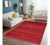 Générique RedTapis Antidérapant Durable, 60 x 90 cmDoux et Lavable Facile à Entretenir pour Salon Chambre véranda - Abstrait Texture du Bois Lignes Noble Légère Ornament Concevoir