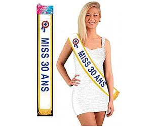 Générique REF-ECHB03-1 Écharpe Anniversaire Miss 30ans - Cadeau Femme