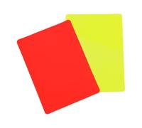 Générique Referee Cards Set - 4 inch Soccer Warning Cards | PVC Football Penalty Card - Red Yellow Referee Decision Card kit for Match Officiating Sports Training Game Control Use