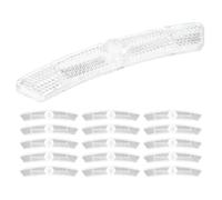 Générique Réflecteurs de Rayons de Vélo pour Sécurité et Décoration en Plastique Blanc 16pcs Réutilisables Améliorent la Visibilité Nocturne, Design Attrayant pour Roues