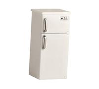 Générique Réfrigérateur Miniature Maison de Poupée Jouet Pretend Play Accessoire Meuble Simulé Cuisine En Pp Adapté Aux Enfants Adultes Collection Décoration Ca, Blanc