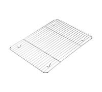 Générique Refroidissement Acier Inoxydable Épaisse et Robuste pour Four Friteuse Air Fryer Poêle et Casserole Support de Cuisson Polyvalent pour Gâteaux Pizzas Viandes et Légumes