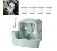 Générique Refroidisseur Ventilateur De Sol Avec Glacon, Porte Glace Suspendu Pour Ventilateur, Ventilateurs De Refroidissement Brume D'adaptateur, Rafraîchisseur D'air Sans Perçage(A)