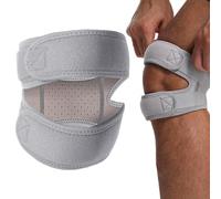 Générique Réglable Genouillère Rotulienne et Ligamentaire, lL'absorption des Chocs Genouillère Sport, Genouillère Arthrose, Genouillère Ortho Rotule Pour Hommes et Femme Coureurs Tennis (Gris)