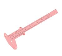 Générique Règle à Sourcils Coulissante en Plastique 150 Mm Rose, Outil de Mesure Précis pour Maquillage et Restructuration, Compas à Sourcils Professionnel pour Beauté et Soins du Visage