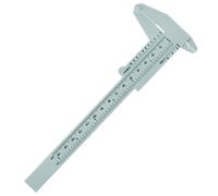 Générique Règle à Sourcils en Plastique Gris 150 Mm Outil de Mesure Précis pour Maquillage des Sourcils Pied à Coulisse Portable pour Caliper et Restructuration Accessoire de Microblading