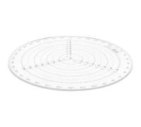 Générique Règle de Centrage Circulaire Outil de Traçage pour Trouver le Centre en Plastique Marquage Clair pour Menuiserie et Projets Scolaires