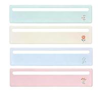 Générique Règle de Lecture pour Mahjong - Lot de 4 règles acryliques légères et Brillantes,Accessoire de Jeu pour Mahjong - pour Jeu à Domicile, Voyage, fête, Pratique et Apprentissage