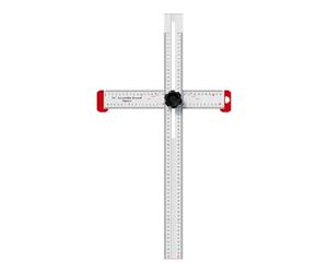 Générique Règle de Mesure Outil de Traçage Menuiserie Équerre Réglable Aluminium Alliage Marquage Ligne Multifonction Adaptée pour Atelier Rénovation Ajustement, 60cm