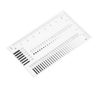 Générique Règle de Mesure Transparente pour Inspection D’apparence, Jauge de Largeur de Fissure et Rayures, Outil de Précision en Plastique pour Détection des Défauts, Usage Professionnel