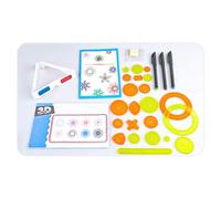 Générique Règle Kaléidoscope 3D - Taille 31,5 X 22,5 Cm, Boîte De Rangement pour Peinture | Règle De Kaléidoscope Multi-Motifs en Plastique PP 224g, Jouet De Dessin Éducatif en pour, Créativité