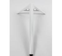 Générique Rehausseurs de Meubles en métal, Pieds de Support Robustes for Armoire de Commode, Pieds de Meubles de Remplacement for canapé, Meuble TV, Table Basse, Buffet(Cream,Height 25cm)