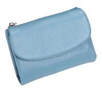 Générique Relevantk Wallet, Joyfullygo Wallet, Unisex Pebble Leather Wallets, Women's 5.3in Short Billfolds, Soft Unisex Wallets Coin Card Holder for Women, Anti-Theft Organizers (Flax Blue)